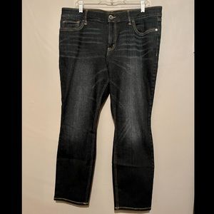 Liz Claiborne Mid Rise Slim Fit 16 Petite Jean